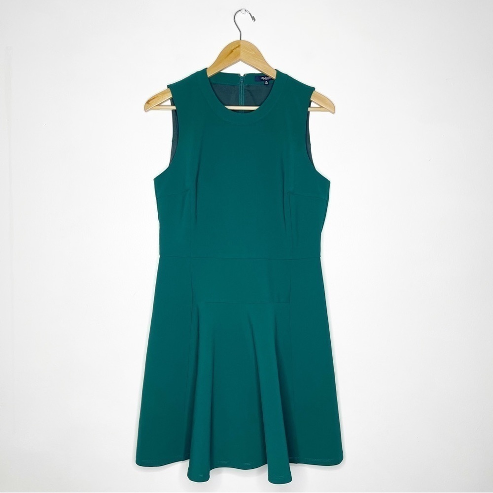 Madewell Green Fit & Flare Dress Size 10 Sleeveless